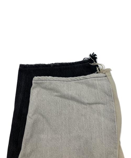 LEVI'S（リーバイス）LEVI'S (リーバイス) SUNNY SIDE UP (サニーサイドアップ) リメイク デニムパンツ グレー×ライトグレー サイズ:30の古着・服飾アイテム