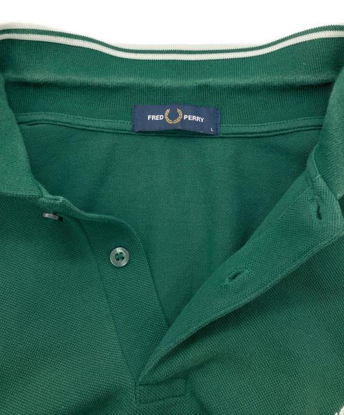 FRED PERRY（フレッドペリー）FRED PERRY (フレッドペリー) ポロシャツ グリーン サイズ:Lの古着・服飾アイテム