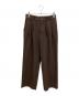 taupe（トープ）の古着「80's Wide CORE Slacks スラックス」｜ブラウン