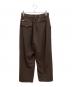 taupe (トープ) 80's Wide CORE Slacks スラックス ブラウン サイズ:1：8000円