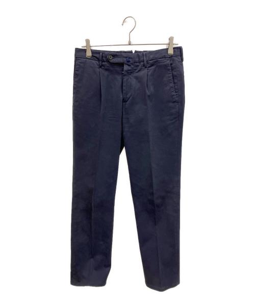 INCOTEX（インコテックス）INCOTEX (インコテックス) SLIM FIT タックパンツ ネイビー サイズ:44の古着・服飾アイテム