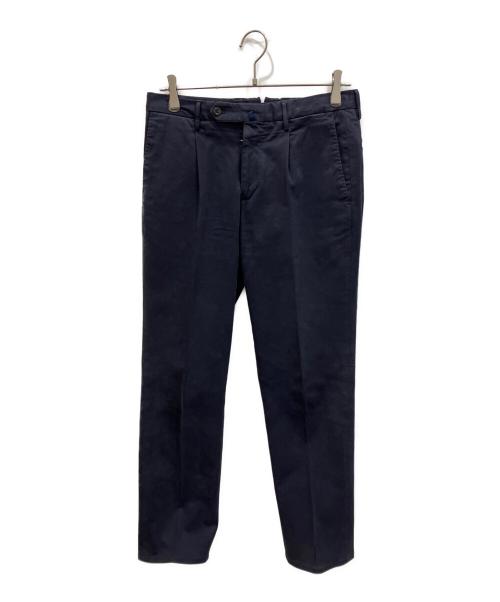 INCOTEX（インコテックス）INCOTEX (インコテックス) SLIM FIT タックパンツ ネイビー サイズ:44の古着・服飾アイテム