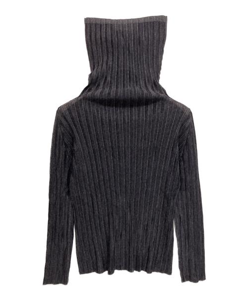 PLEATS PLEASE（プリーツプリーズ）PLEATS PLEASE (プリーツプリーズ) ハイネック長袖カットソー グレー サイズ:3の古着・服飾アイテム