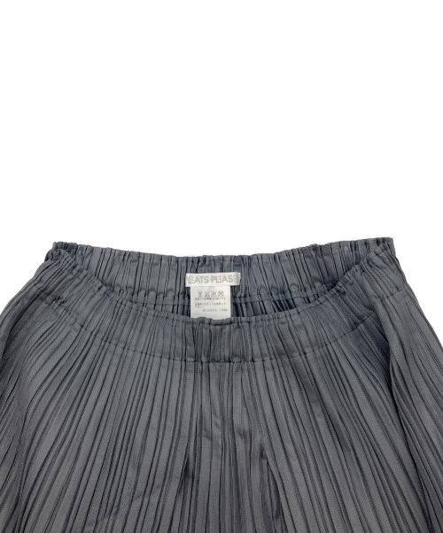 PLEATS PLEASE（プリーツプリーズ）PLEATS PLEASE (プリーツプリーズ) プリーツタックワイドパンツ グレー サイズ:3の古着・服飾アイテム