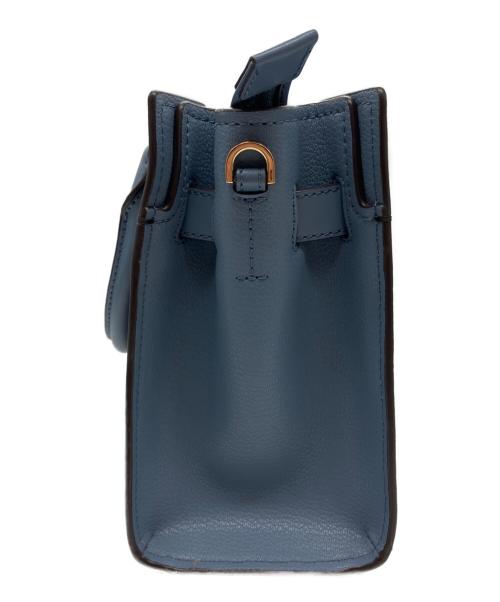 MICHAEL KORS（マイケルコース）MICHAEL KORS (マイケルコース) ハミルトン シグネチャー2WAYバッグ ブルー×ブラウンの古着・服飾アイテム