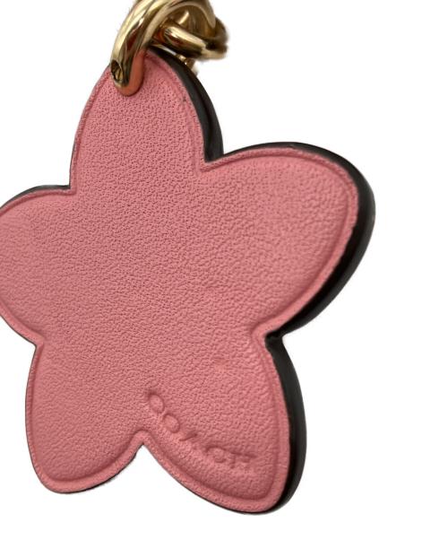 COACH（コーチ）COACH (コーチ) ティーローズ バッグチャーム ピンクの古着・服飾アイテム