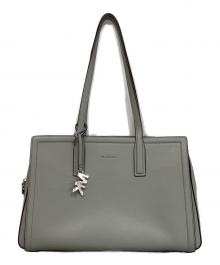 MICHAEL KORS（マイケルコース）の古着「LAILA ペプルレザートート ミディアム バッグ」｜グレー