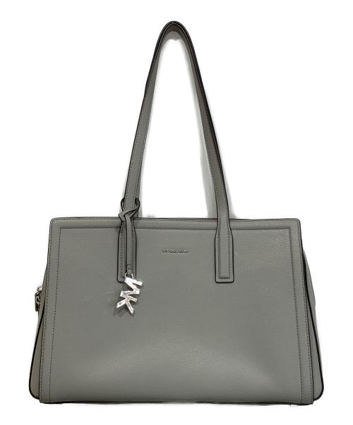 MICHAEL KORS（マイケルコース）MICHAEL KORS (マイケルコース) LAILA ペプルレザートート ミディアム バッグ グレーの古着・服飾アイテム