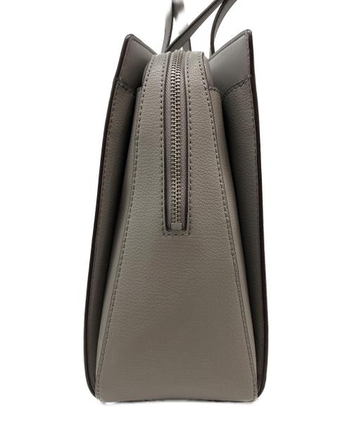 MICHAEL KORS（マイケルコース）MICHAEL KORS (マイケルコース) LAILA ペプルレザートート ミディアム バッグ グレーの古着・服飾アイテム