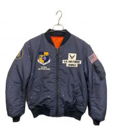 AVIREX（アヴィレックス）の古着「MA-1 SPACE COMMAND フライトジャケット」｜ネイビー