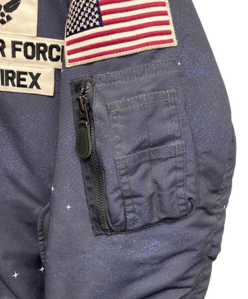 AVIREX（アヴィレックス）AVIREX (アヴィレックス) MA-1 SPACE COMMAND フライトジャケット ネイビー サイズ:XLの古着・服飾アイテム