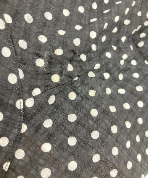 BEARDSLEY（ビアズリー）BEARDSLEY (ビアズリー) ドットギャザーワンピース ブラックの古着・服飾アイテム