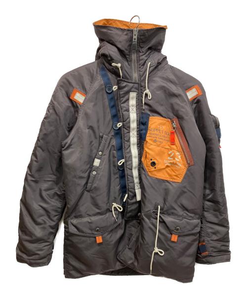 AVIREX（アヴィレックス）AVIREX (アヴィレックス) N-3B カスタム フライトジャケット ブラウン サイズ:2XLの古着・服飾アイテム