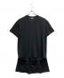 COMME des GARCONS（コムデギャルソン）の古着「デザイン ロングTシャツ」｜ブラック