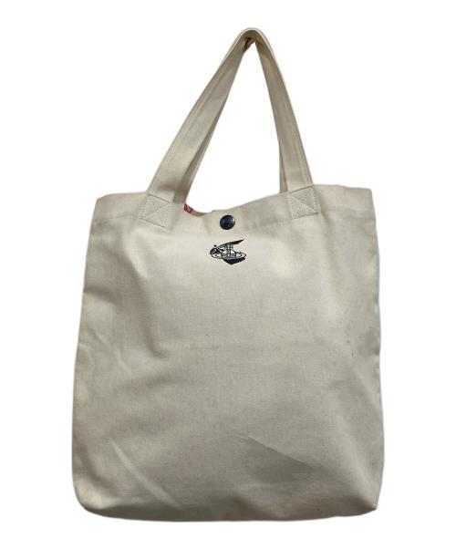 Vivienne Westwood ANGLOMANIA（ヴィヴィアンウエストウッドアングロマニア）VIVIENNE WESTWOOD ANGLOMANIA (ヴィヴィアンウエストウッドアングロマニア) ユニオンジャックプリント トートバッグ ベージュの古着・服飾アイテム