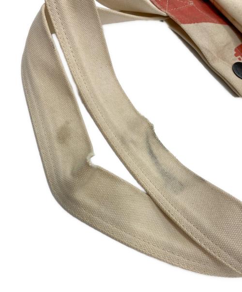 Vivienne Westwood ANGLOMANIA（ヴィヴィアンウエストウッドアングロマニア）VIVIENNE WESTWOOD ANGLOMANIA (ヴィヴィアンウエストウッドアングロマニア) ユニオンジャックプリント トートバッグ ベージュの古着・服飾アイテム
