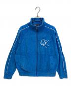 CRANKクランク）の古着「LOGO TERRY ZIP UP トラックジャケット」｜スカイブルー