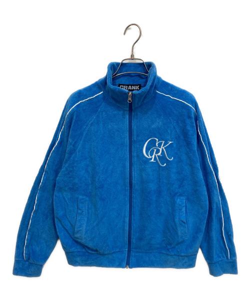 CRANK（クランク）CRANK (クランク) LOGO TERRY ZIP UP トラックジャケット スカイブルー サイズ:表記無しの古着・服飾アイテム