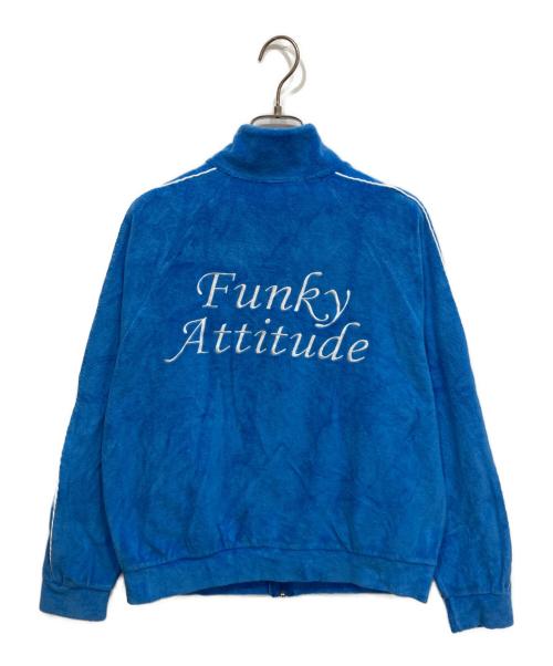 CRANK（クランク）CRANK (クランク) LOGO TERRY ZIP UP トラックジャケット スカイブルー サイズ:表記無しの古着・服飾アイテム