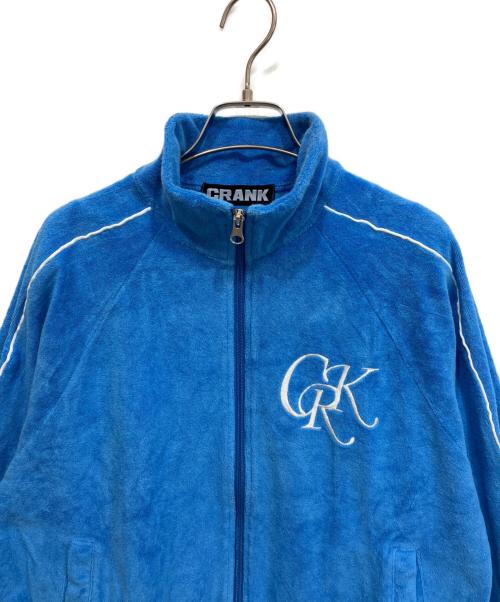 CRANK（クランク）CRANK (クランク) LOGO TERRY ZIP UP トラックジャケット スカイブルー サイズ:表記無しの古着・服飾アイテム