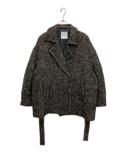 CLANE（クラネ）CLANE (クラネ) MIX LOOP TWEED BOX COAT ミックスループツイードボックスコート ブラウン サイズ:1の古着・服飾アイテム