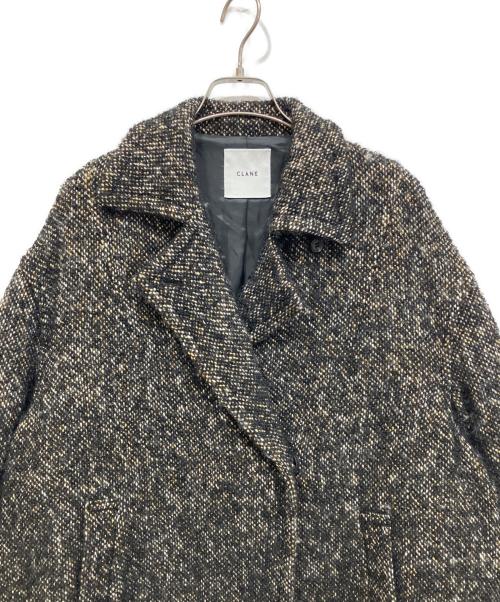 CLANE（クラネ）CLANE (クラネ) MIX LOOP TWEED BOX COAT ミックスループツイードボックスコート ブラウン サイズ:1の古着・服飾アイテム