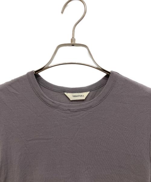 TODAYFUL（トゥデイフル）TODAYFUL (トゥデイフル) Compact Sheer T-shirts/コンパクトシアーTシャツ グレー サイズ:Fの古着・服飾アイテム