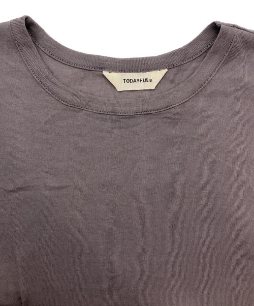 TODAYFUL（トゥデイフル）TODAYFUL (トゥデイフル) Compact Sheer T-shirts/コンパクトシアーTシャツ グレー サイズ:Fの古着・服飾アイテム
