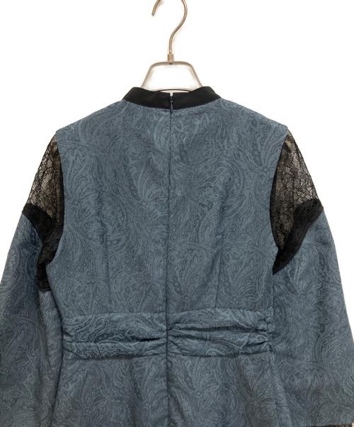 UNITED TOKYO（ユナイテッドトーキョー）UNITED TOKYO (ユナイテッドトーキョー) ペイズリージャガードワンピース ブルーの古着・服飾アイテム