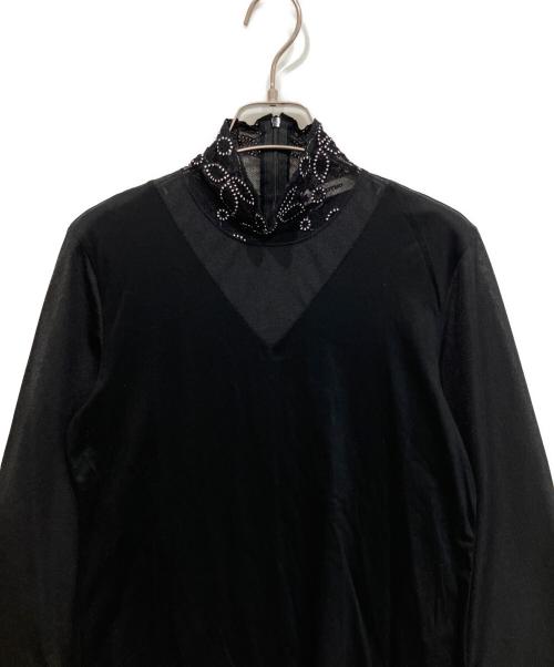 LOKITHO（ロキト）LOKITHO (ロキト) 別注レースハイネックトップス ブラック サイズ:2の古着・服飾アイテム