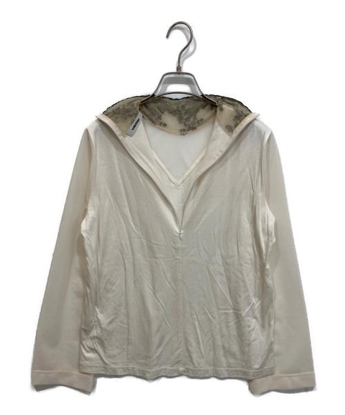 LOKITHO（ロキト）LOKITHO (ロキト) 別注レースハイネックトップス アイボリー サイズ:2の古着・服飾アイテム