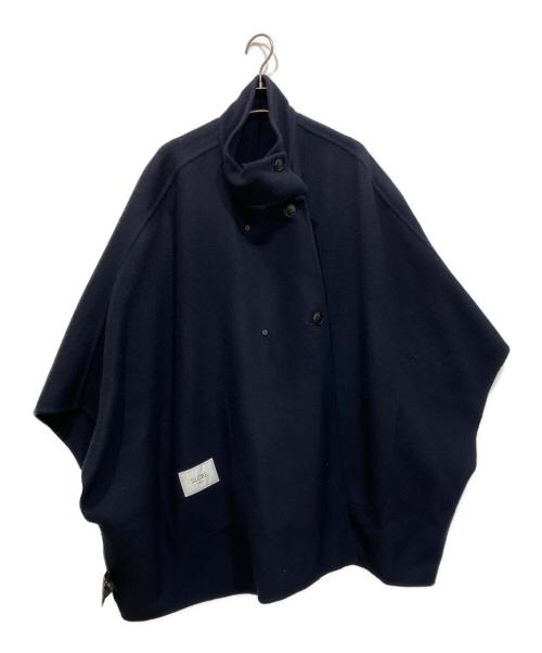 SLOBE IENA（スローブ イエナ）SLOBE IENA (スローブ イエナ) スタンドカラーダブルフェイスポンチョ ネイビー サイズ:freeの古着・服飾アイテム