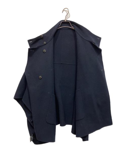 SLOBE IENA（スローブ イエナ）SLOBE IENA (スローブ イエナ) スタンドカラーダブルフェイスポンチョ ネイビー サイズ:freeの古着・服飾アイテム