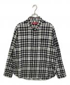 SUPREMEシュプリーム）の古着「25AW Plaid Flannel Shirt チェックシャツ」｜ホワイト×ブラック