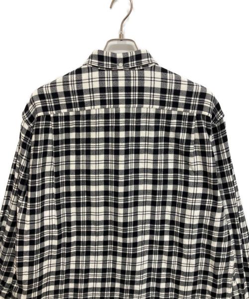 SUPREME（シュプリーム）SUPREME (シュプリーム) 25AW Plaid Flannel Shirt チェックシャツ ホワイト×ブラック サイズ:Lの古着・服飾アイテム