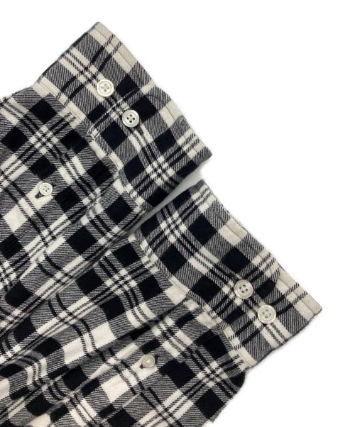 SUPREME（シュプリーム）SUPREME (シュプリーム) 25AW Plaid Flannel Shirt チェックシャツ ホワイト×ブラック サイズ:Lの古着・服飾アイテム
