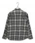SUPREME (シュプリーム) 25AW Plaid Flannel Shirt チェックシャツ ホワイト×ブラック サイズ:L：18000円