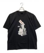 stussyステューシー）の古着「House Of Cards S/S Tee」｜ブラック