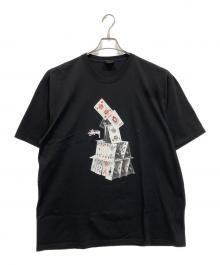 stussy（ステューシー）の古着「House Of Cards S/S Tee」｜ブラック
