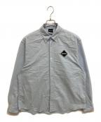 F.C.R.B.エフシーレアルブリストル）の古着「COOLMAX EMBLEM B.D SHIRT」｜ブルー