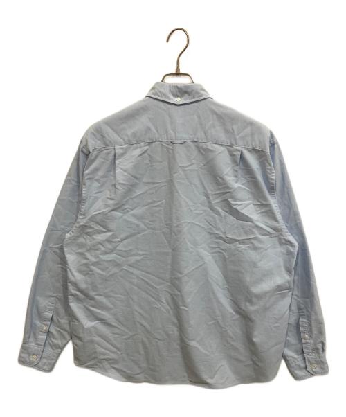 F.C.R.B.（エフシーレアルブリストル）F.C.R.B. (エフシーレアルブリストル) COOLMAX EMBLEM B.D SHIRT ブルー サイズ:Lの古着・服飾アイテム