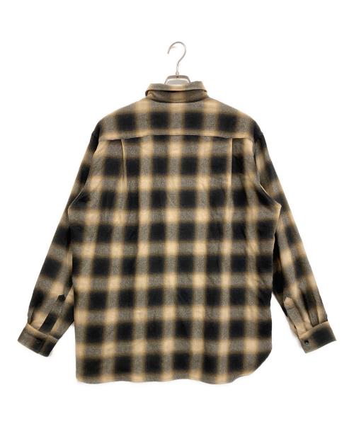 COLUMN（コラム）COLUMN (コラム) ネルチェックシャツ ブラック×ブラウン サイズ:Mの古着・服飾アイテム
