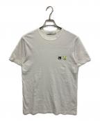 maison kitsuneメゾンキツネ）の古着「DOUBLE MONOCHROME FOX HEAD PATCH CLASSIC TEE-SHIRT」｜ホワイト
