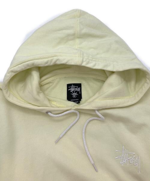 stussy（ステューシー）stussy (ステューシー) プルオーバーパーカー イエロー サイズ:Mの古着・服飾アイテム