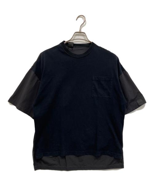 N.HOOLYWOOD（エヌ ハリウッド）N.HOOLYWOOD (エヌハリウッド) ドッキングTシャツ ブラック サイズ:36の古着・服飾アイテム