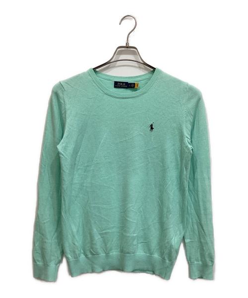 POLO RALPH LAUREN（ポロ・ラルフローレン）POLO RALPH LAUREN (ポロ・ラルフローレン) コットンカシミヤ ニット グリーン サイズ:Lの古着・服飾アイテム