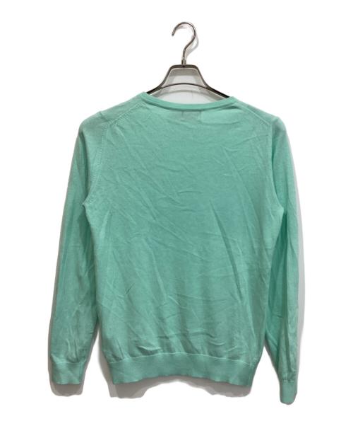 POLO RALPH LAUREN（ポロ・ラルフローレン）POLO RALPH LAUREN (ポロ・ラルフローレン) コットンカシミヤ ニット グリーン サイズ:Lの古着・服飾アイテム