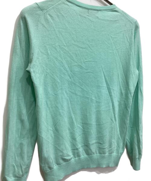 POLO RALPH LAUREN（ポロ・ラルフローレン）POLO RALPH LAUREN (ポロ・ラルフローレン) コットンカシミヤ ニット グリーン サイズ:Lの古着・服飾アイテム