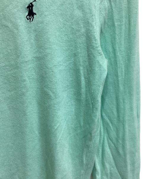 POLO RALPH LAUREN（ポロ・ラルフローレン）POLO RALPH LAUREN (ポロ・ラルフローレン) コットンカシミヤ ニット グリーン サイズ:Lの古着・服飾アイテム