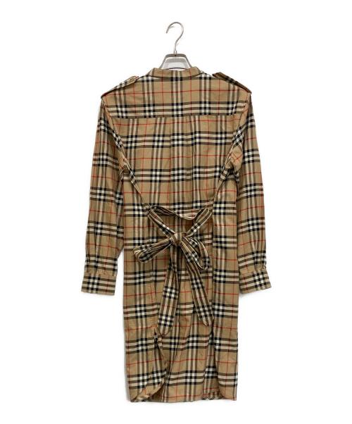 BURBERRY（バーバリー）BURBERRY (バーバリー) ノバチェックワンピース ブラウン サイズ:42の古着・服飾アイテム